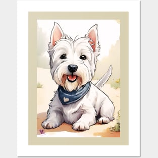 Adorable Westie Posters and Art